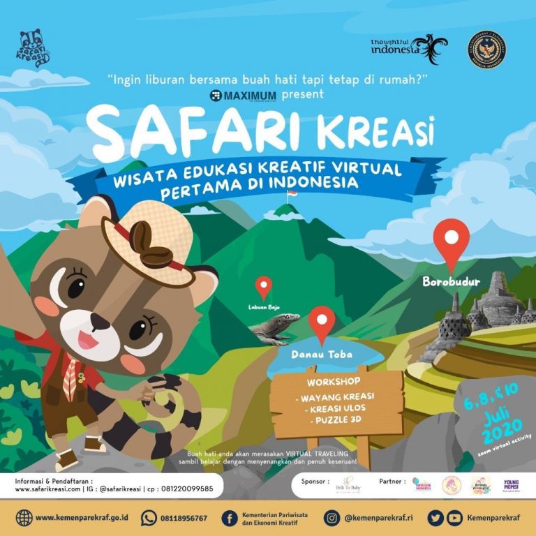 Borobudur, Danau Toba, Labuan Bajo, Destinasi Super Virtual Events