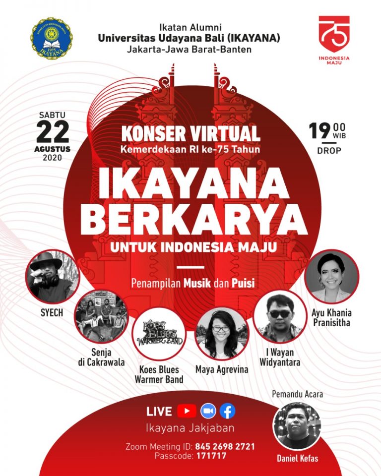 Konser Virtual Ikayana Rayakan Hut Ri Ke-75