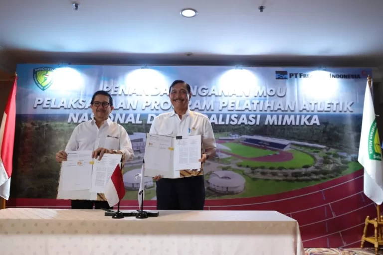 Pb Pasi & Freeport Indonesia Tandatangani Mou| Pusat Latihan Atletik | Mimika – Papua