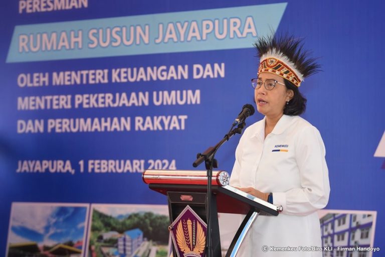 Ibu Sri Mulyani Resmikan Rumah Susun Negara | Jayapura