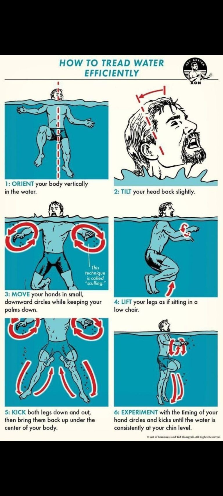 How To Tread Water Efficiently