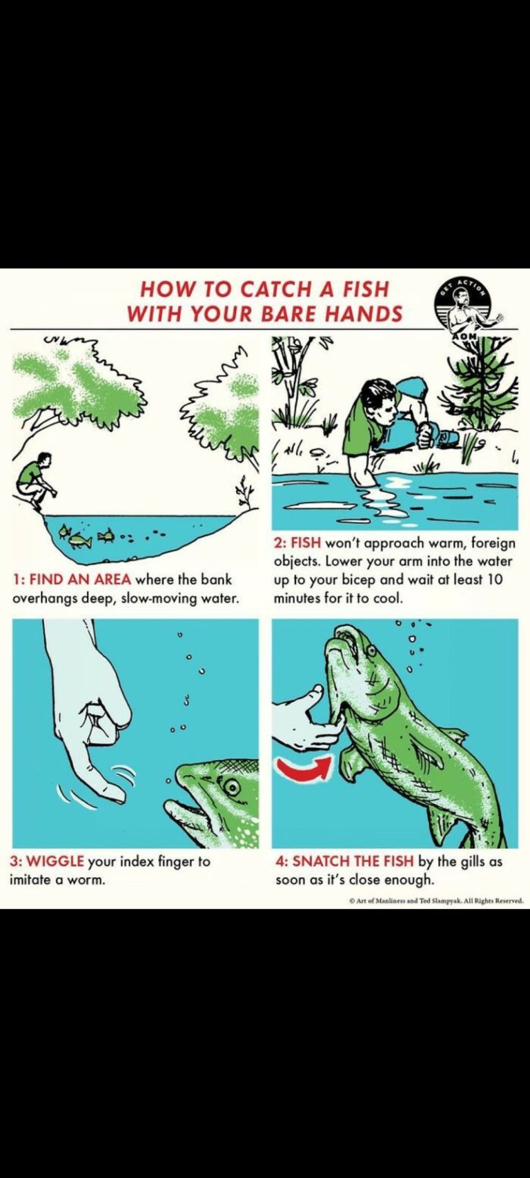 Cara Menangkap Ikan Dengan Menggunakan Tangan