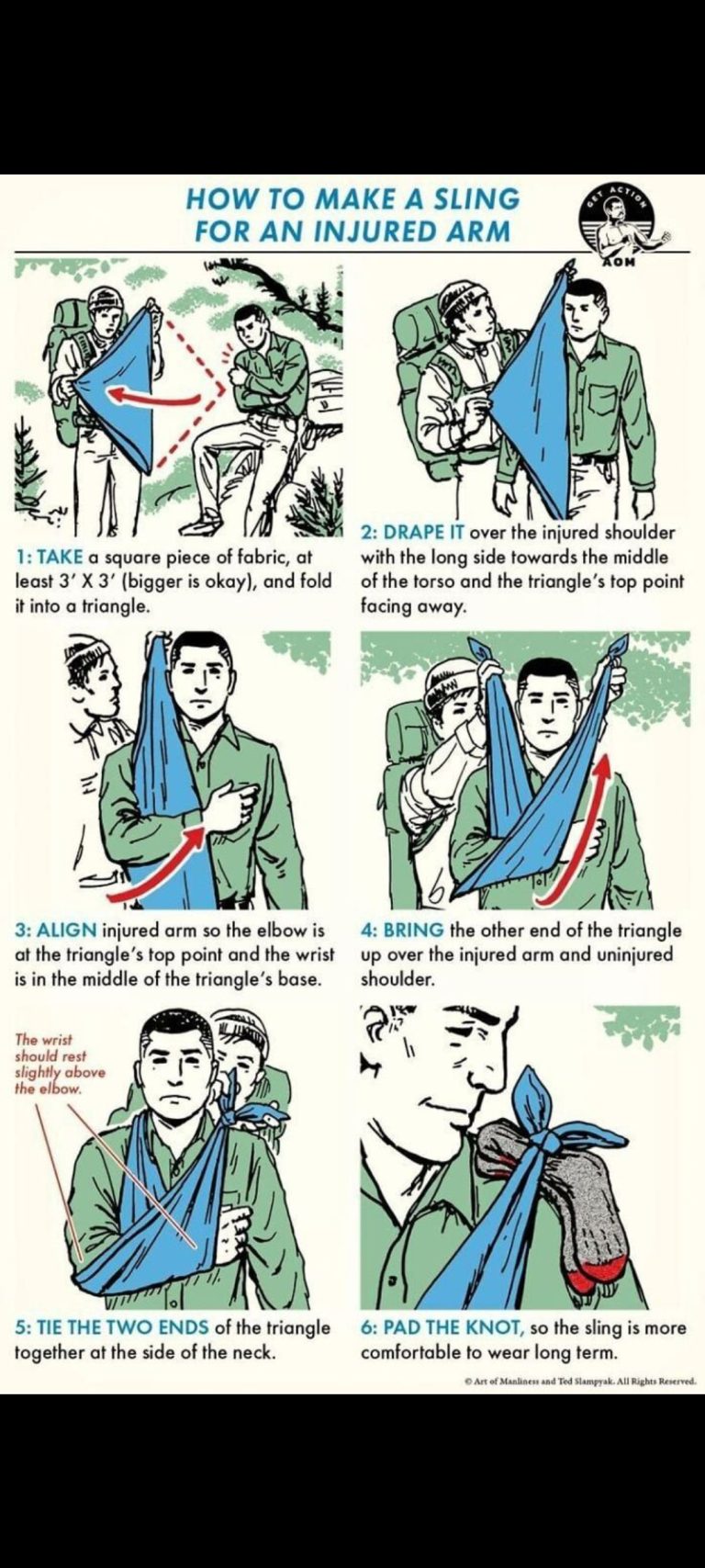 How To Make A Sling For An Injured Arm