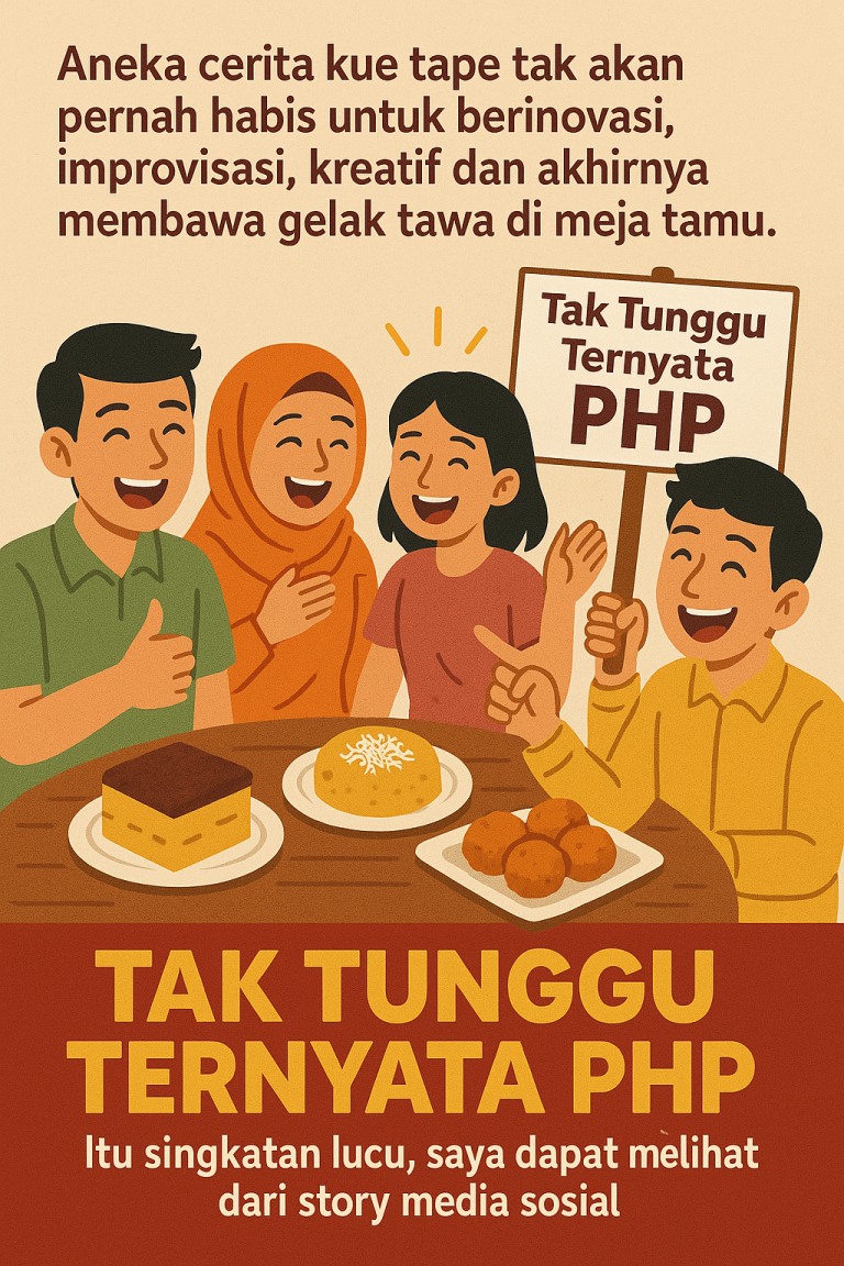 Kue Tape, ” Tak Tunggu Ternyata Di Php”
