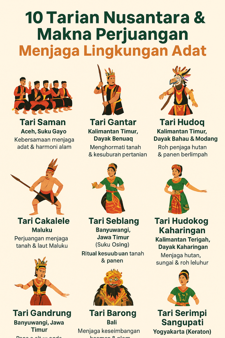 10 Tarian Nusantara &Amp; Makna Perjuangan