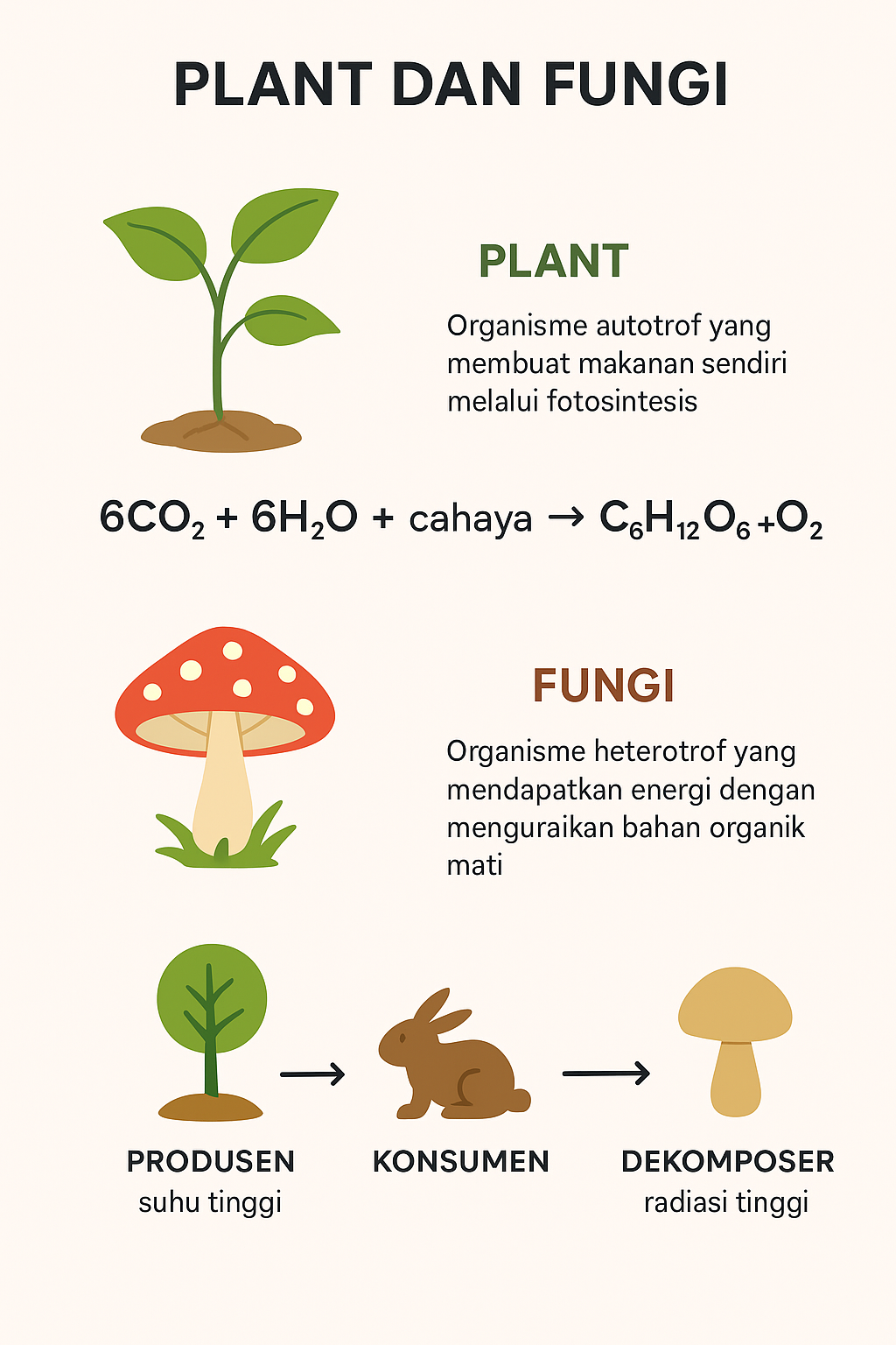 Tumbuhan dan Fungi