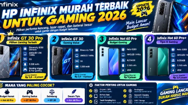 Daftar Hp Infinix Murah Terbaik Untuk Gaming 2026 Harga Murah Berisikan Sejumlah Seri Perangkat Paling Worth It Dibeli.