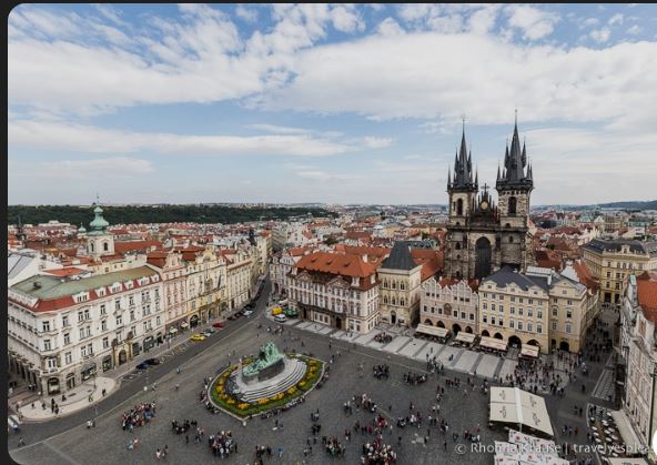 15 Tempat Sejarah Wisata Praha 4 Ols Town Square Diambil Dari Drone Khusus Pemerintah
